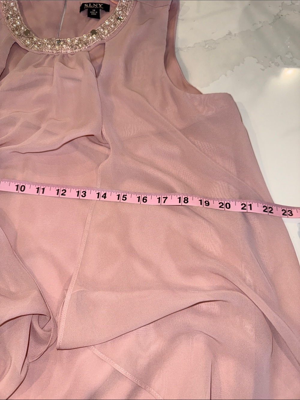 SLNY NY Blush Dress SZ 14 - Picture 11 of 15